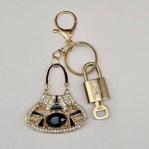 Authentic Louis Vuitton Lock & Key with unbranded Bagcharm, Keycharm 010426
